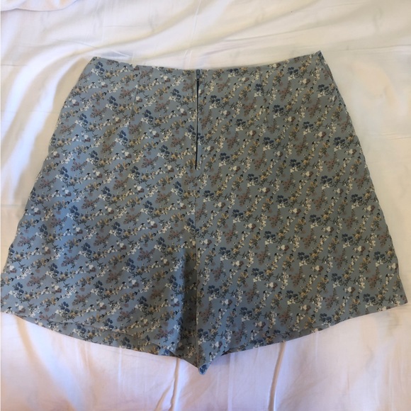 Floral Print Blue Skort - Picture 4 of 6